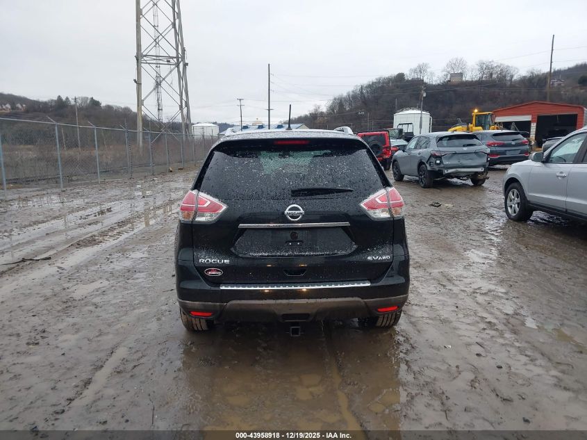 2016 Nissan Rogue Sv VIN: KNMAT2MV2GP702738 Lot: 43958918