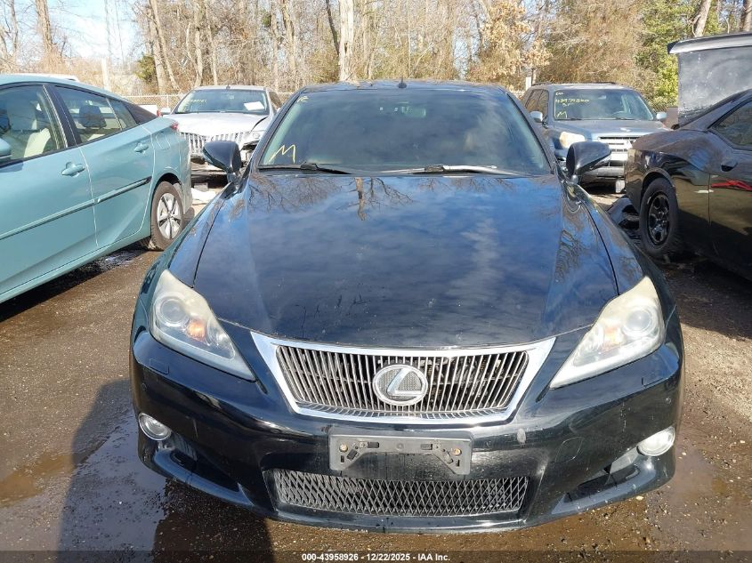 2011 Lexus Is 250C VIN: JTHFF2C21B2521221 Lot: 43958926