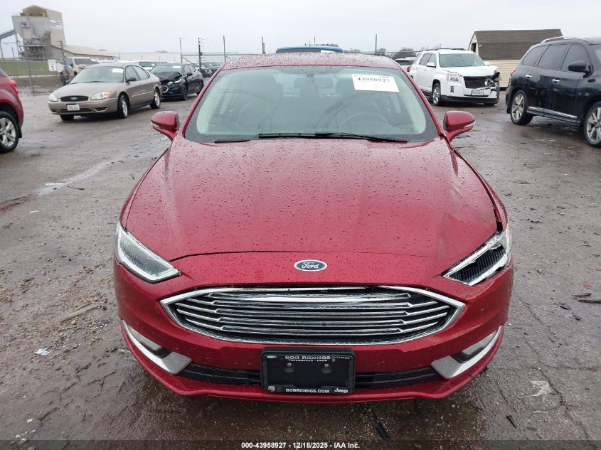 2017 Ford Fusion Se VIN: 3FA6P0H95HR304600 Lot: 43958927