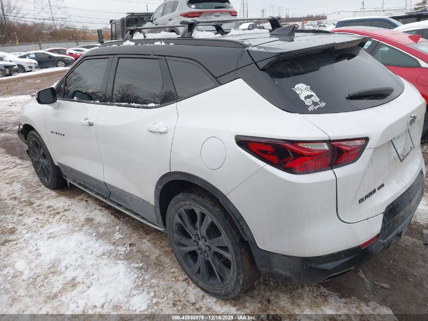 2022 Chevrolet Blazer Awd Rs VIN: 3GNKBKRS3NS130428 Lot: 43958976