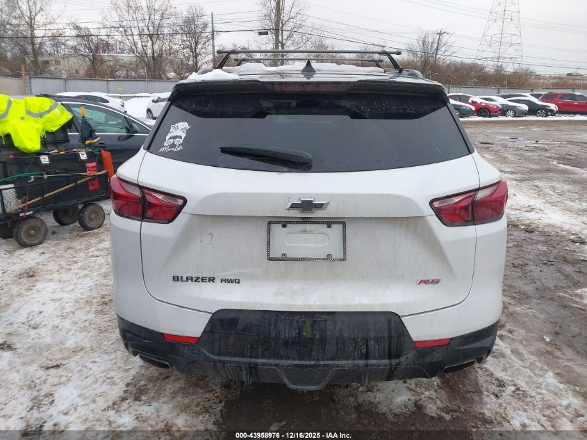 2022 Chevrolet Blazer Awd Rs VIN: 3GNKBKRS3NS130428 Lot: 43958976