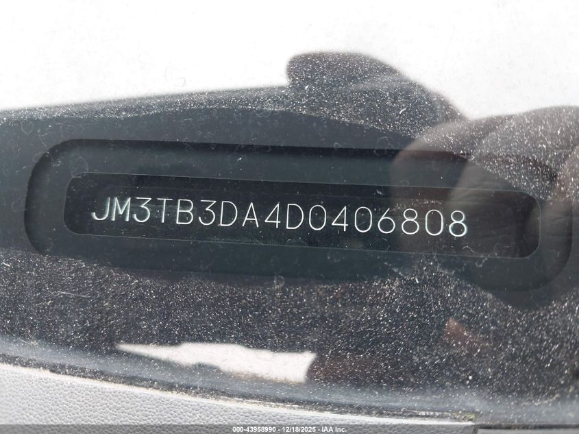 2013 Mazda Cx-9 Grand Touring VIN: JM3TB3DA4D0406808 Lot: 43958990