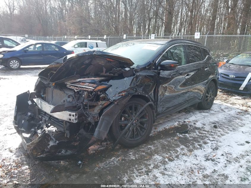 2022 Nissan Murano Sv Intelligent Awd VIN: 5N1AZ2BS1NC130505 Lot: 43959025