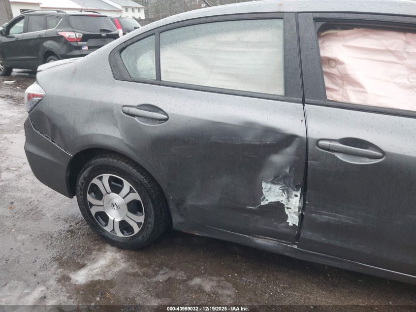 2013 Honda Civic Hybrid VIN: 19XFB4F2XDE202474 Lot: 43959032