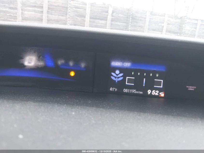 2013 Honda Civic Hybrid VIN: 19XFB4F2XDE202474 Lot: 43959032