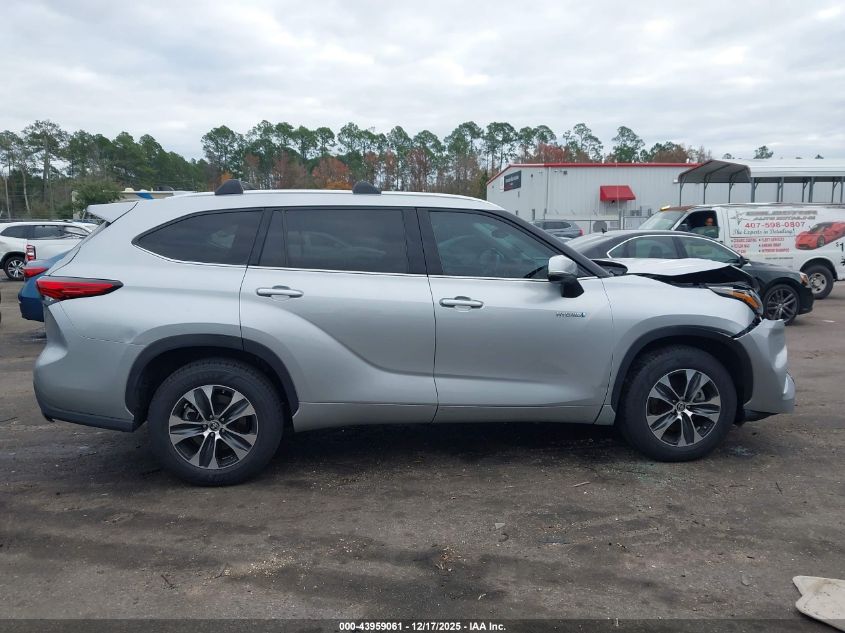 2021 Toyota Highlander Hybrid Xle VIN: 5TDGARAH1MS008292 Lot: 43959061