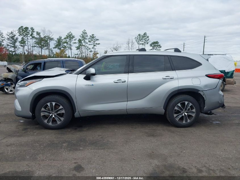 2021 Toyota Highlander Hybrid Xle VIN: 5TDGARAH1MS008292 Lot: 43959061