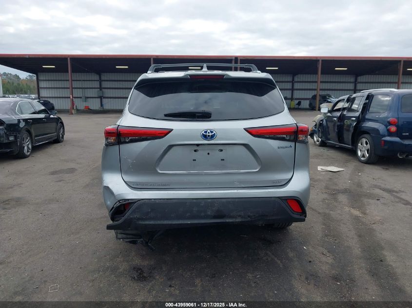 2021 Toyota Highlander Hybrid Xle VIN: 5TDGARAH1MS008292 Lot: 43959061