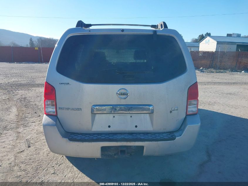2007 Nissan Pathfinder Le VIN: 5N1AR18WX7C649513 Lot: 43959103
