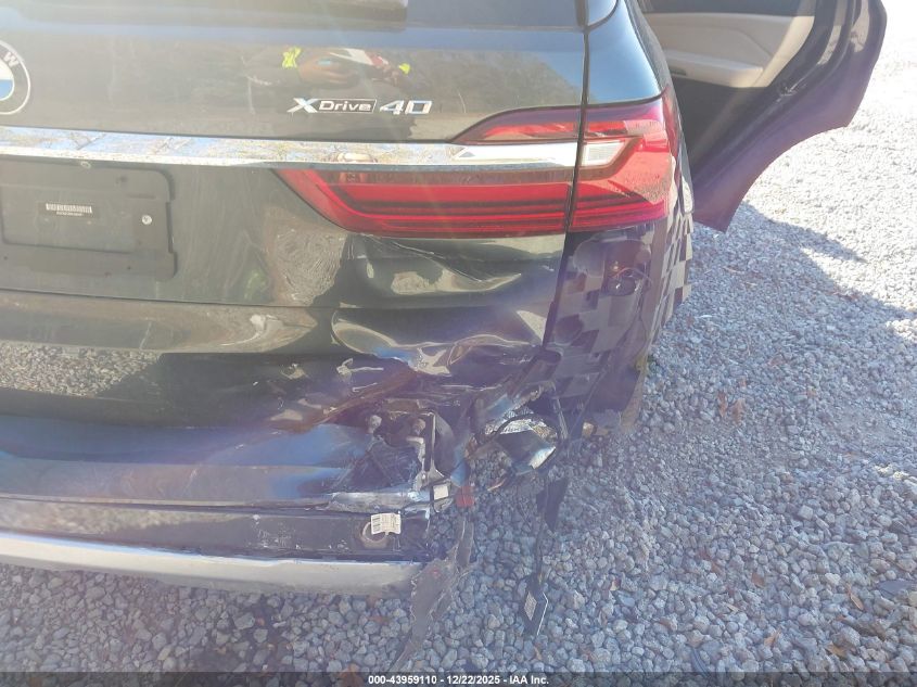 2019 BMW X7 xDrive40I VIN: 5UXCW2C59KL083877 Lot: 43959110