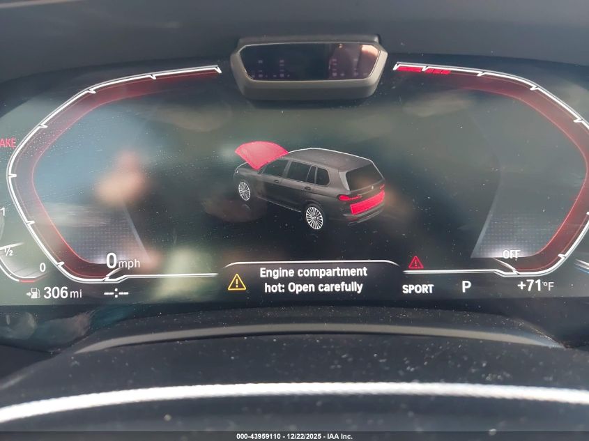 2019 BMW X7 xDrive40I VIN: 5UXCW2C59KL083877 Lot: 43959110