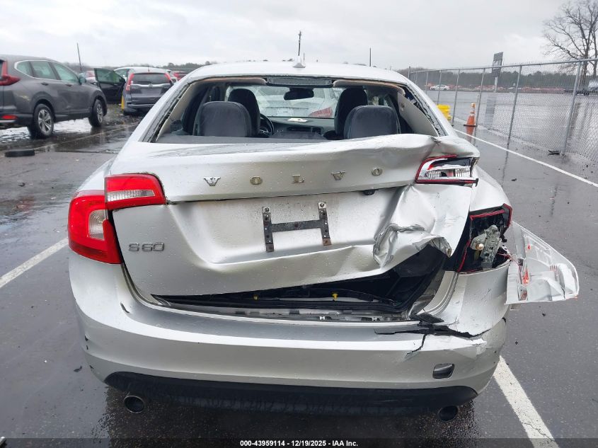 2012 Volvo S60 T5 VIN: YV1622FS6C2037467 Lot: 43959114