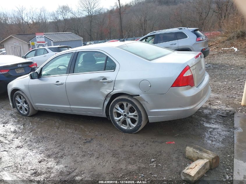 2012 Ford Fusion Se VIN: 3FAHP0HA3CR149606 Lot: 43959116
