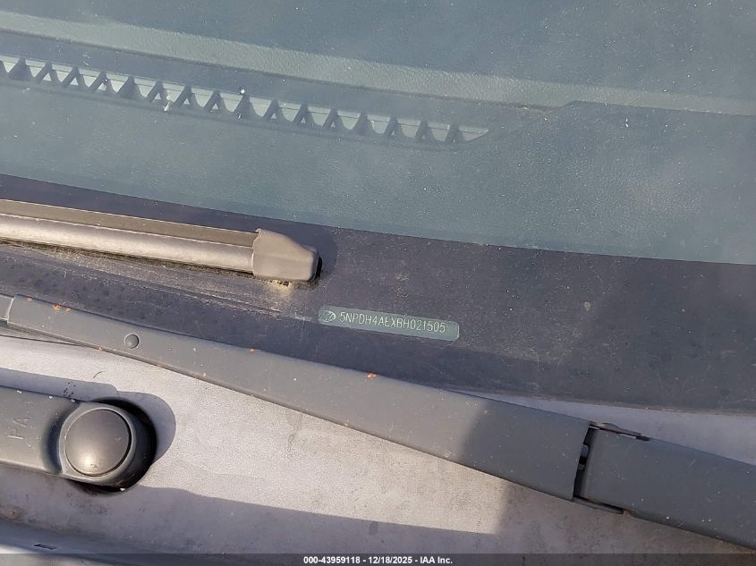 2011 Hyundai Elantra Limited VIN: 5NPDH4AEXBH021505 Lot: 43959118