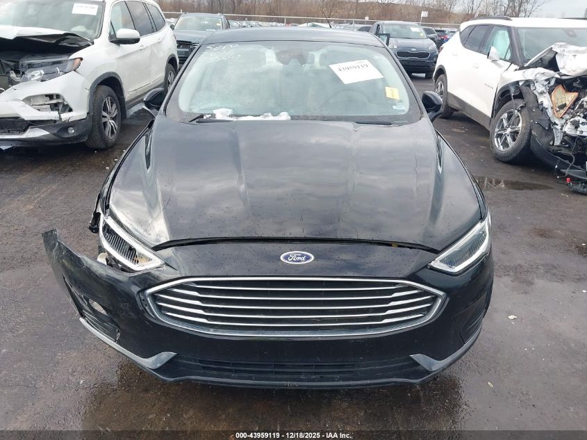 2019 Ford Fusion Hybrid Sel VIN: 3FA6P0MU9KR167629 Lot: 43959119
