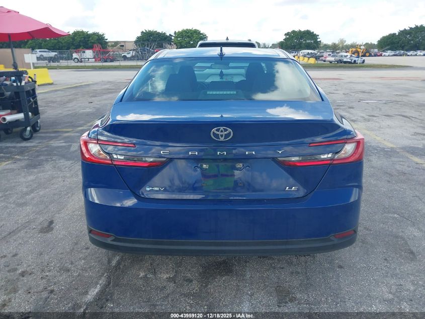 2025 Toyota Camry Le VIN: 4T1DAACK6SU089615 Lot: 43959120