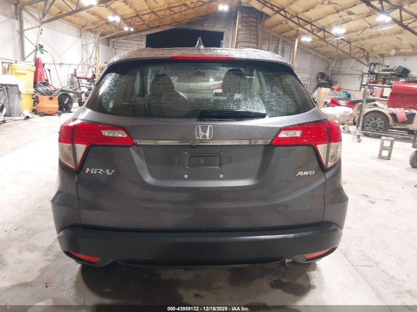 2021 Honda Hr-V Awd Lx VIN: 3CZRU6H32MM739235 Lot: 43959132