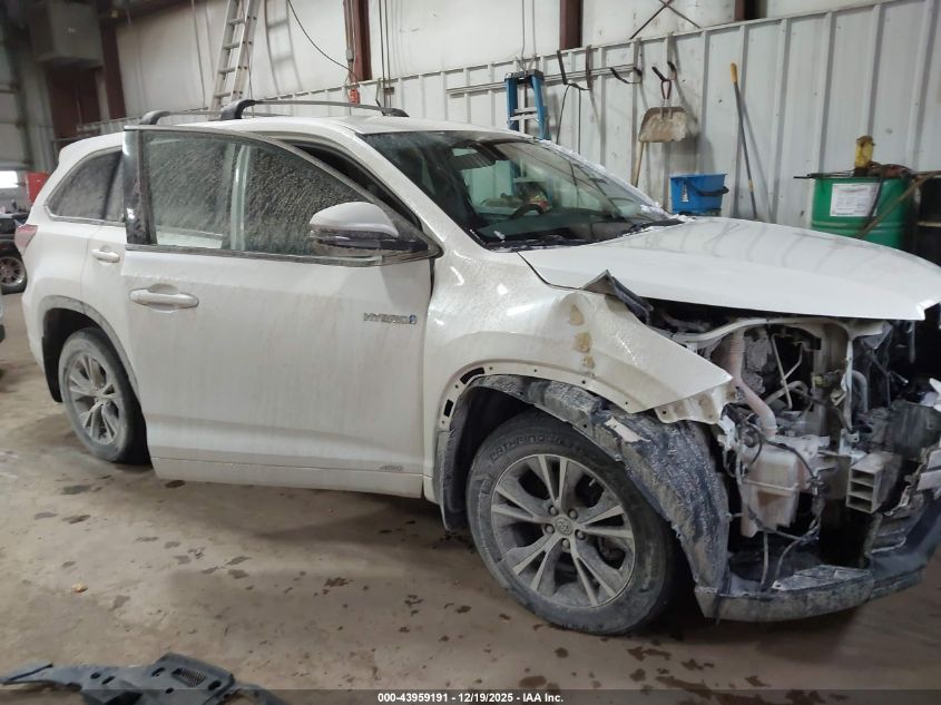 2017 Toyota Highlander Hybrid Le VIN: 5TDBGRFH2HS033127 Lot: 43959191