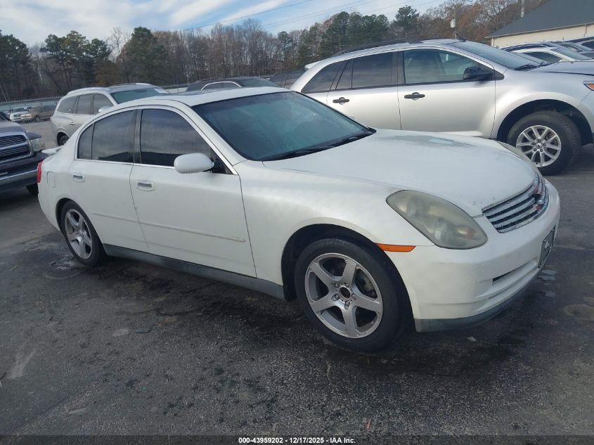 2003 Infiniti G35 Luxury Leather VIN: JNKCV51E13M004897 Lot: 43959202