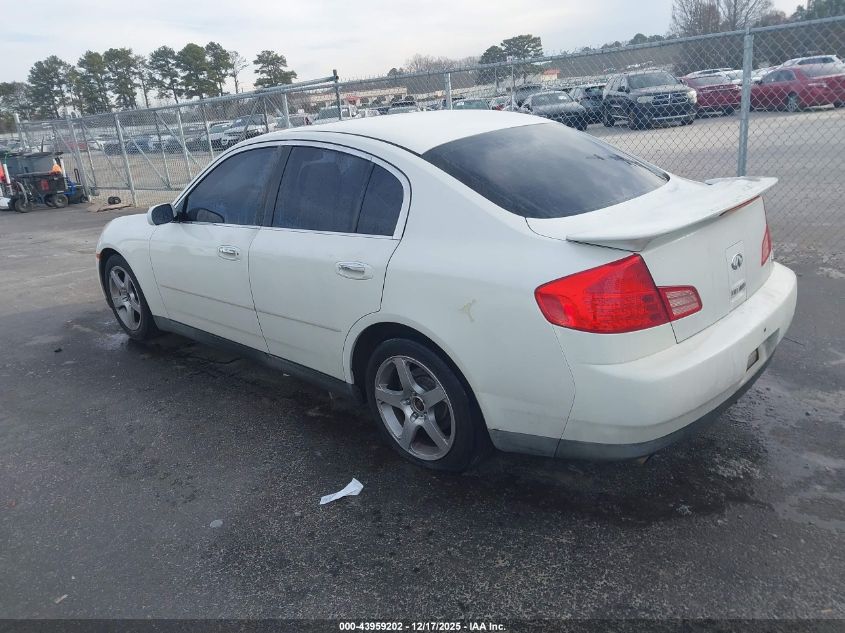 2003 Infiniti G35 Luxury Leather VIN: JNKCV51E13M004897 Lot: 43959202