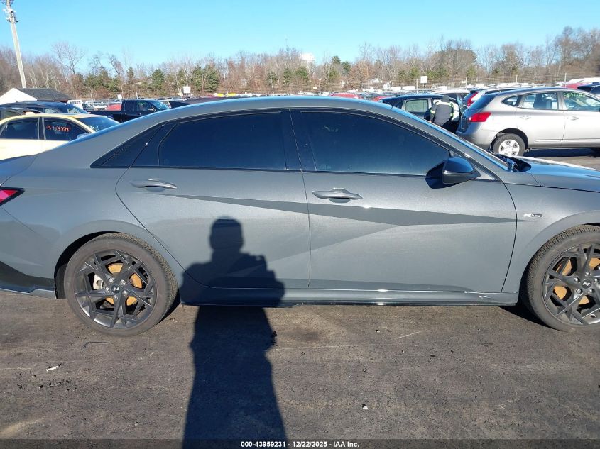 2024 Hyundai Elantra N Line VIN: KMHLR4DF1RU744586 Lot: 43959231