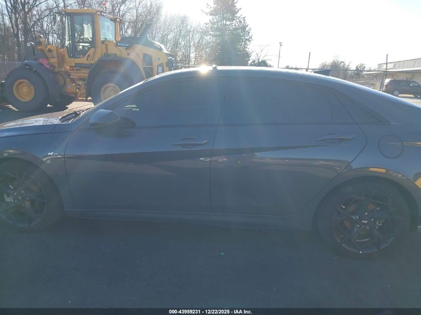 2024 Hyundai Elantra N Line VIN: KMHLR4DF1RU744586 Lot: 43959231
