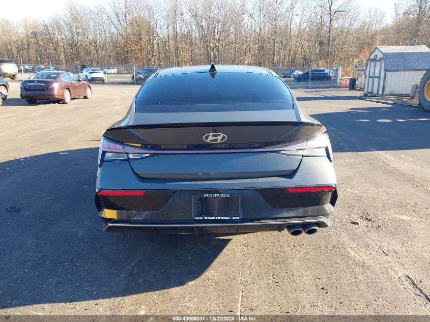 2024 Hyundai Elantra N Line VIN: KMHLR4DF1RU744586 Lot: 43959231