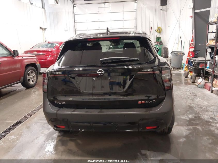 2025 Nissan Kicks Sr Intelligent Awd VIN: 3N8AP6DB4SL320754 Lot: 43959278