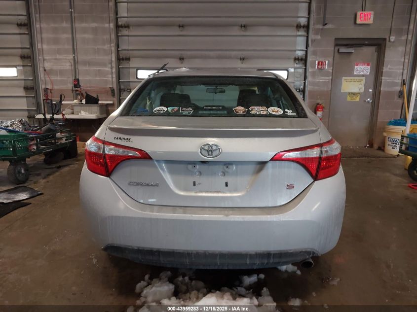 2014 Toyota Corolla S VIN: 2T1BURHE9EC145729 Lot: 43959283