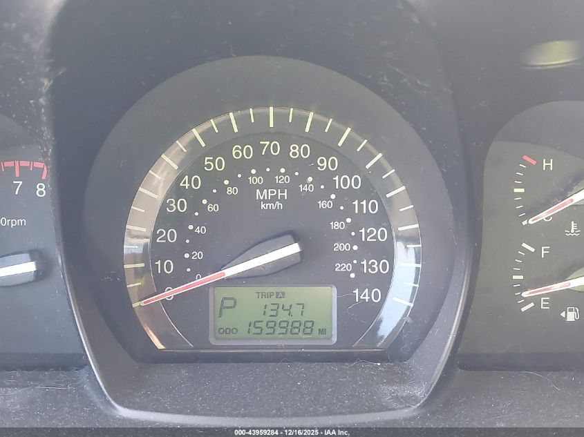 2009 Kia Spectra Ex VIN: KNAFE222895662959 Lot: 43959284