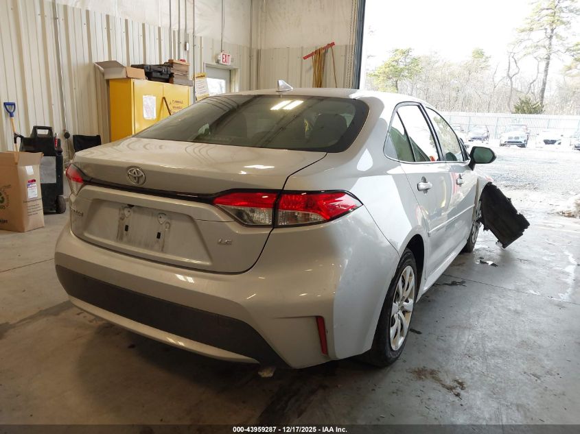 2020 Toyota Corolla Le VIN: JTDEPRAE9LJ095057 Lot: 43959287