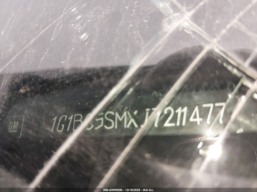 2018 Chevrolet Cruze Ls Auto VIN: 1G1BC5SMXJ7211477 Lot: 43959290