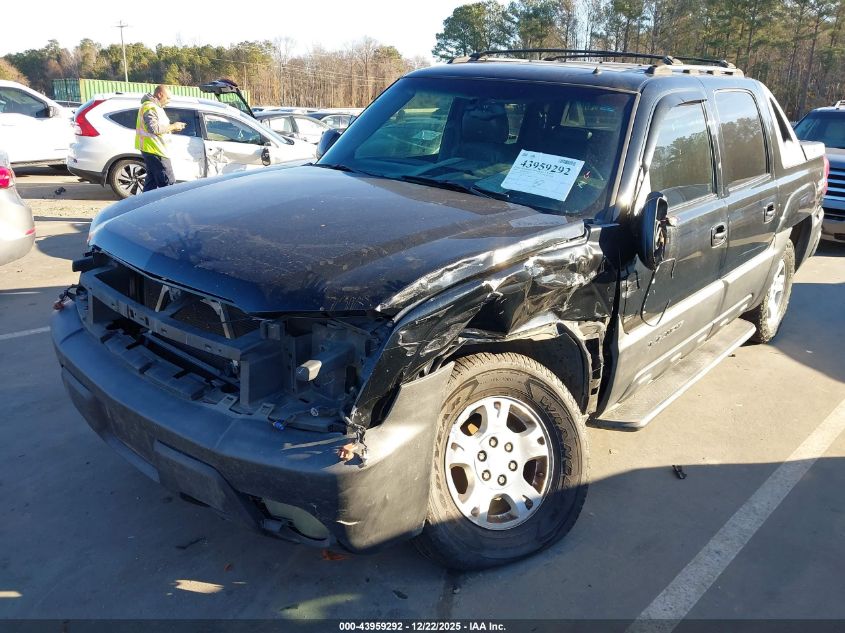 2002 Chevrolet Avalanche 1500 VIN: 3GNEC13T92G267958 Lot: 43959292