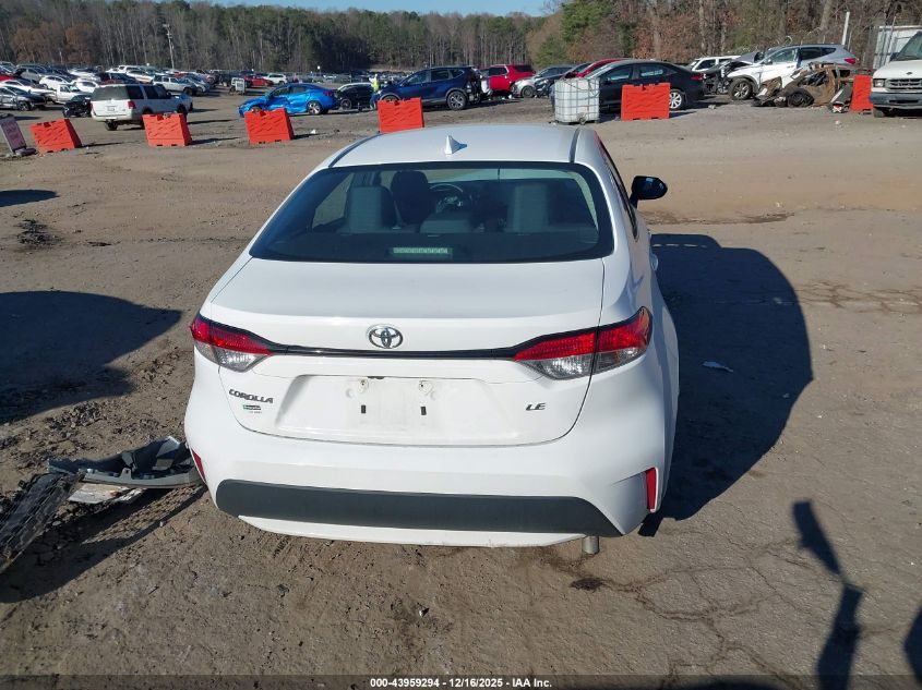 2022 Toyota Corolla Le VIN: 5YFEPMAE0NP343231 Lot: 43959294