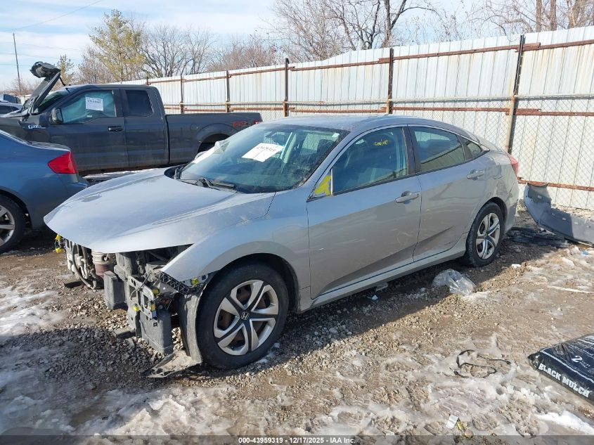 2016 Honda Civic Lx VIN: 19XFC2F56GE045378 Lot: 43959319