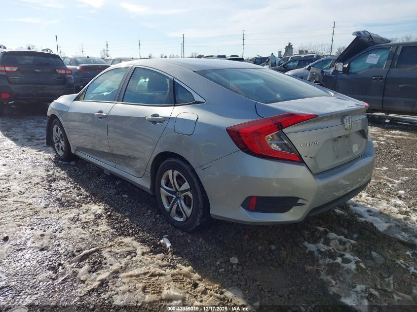 2016 Honda Civic Lx VIN: 19XFC2F56GE045378 Lot: 43959319