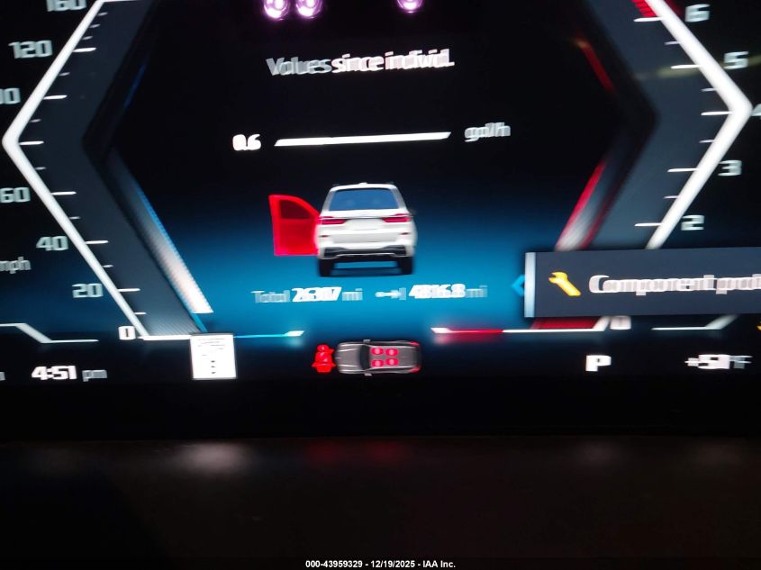 2024 BMW X7 M60I VIN: 5UX33EM00R9S32889 Lot: 43959329