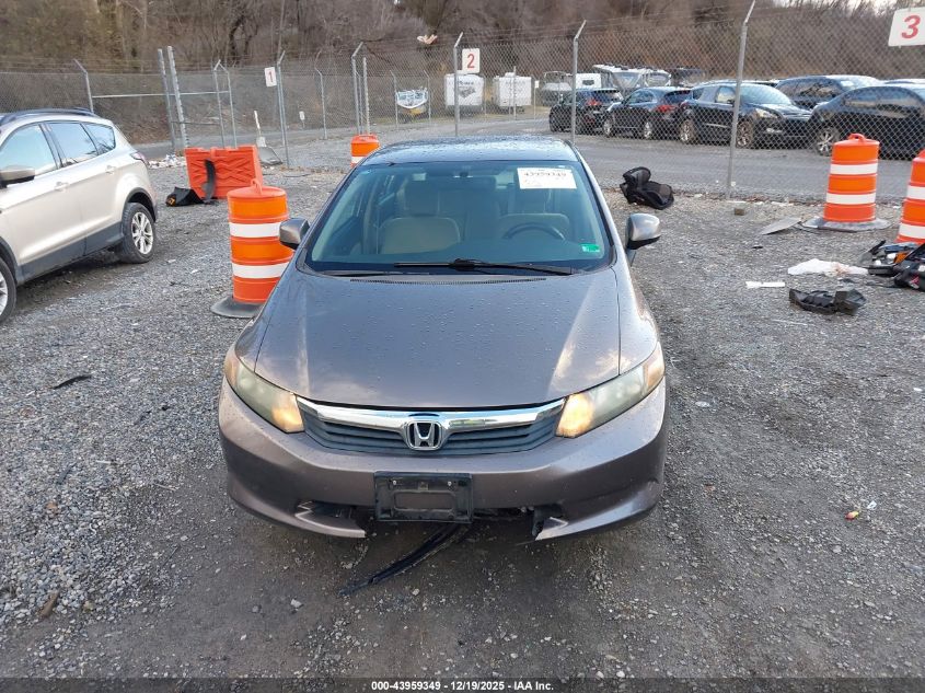 2012 Honda Civic Lx VIN: 2HGFB2F54CH528936 Lot: 43959349