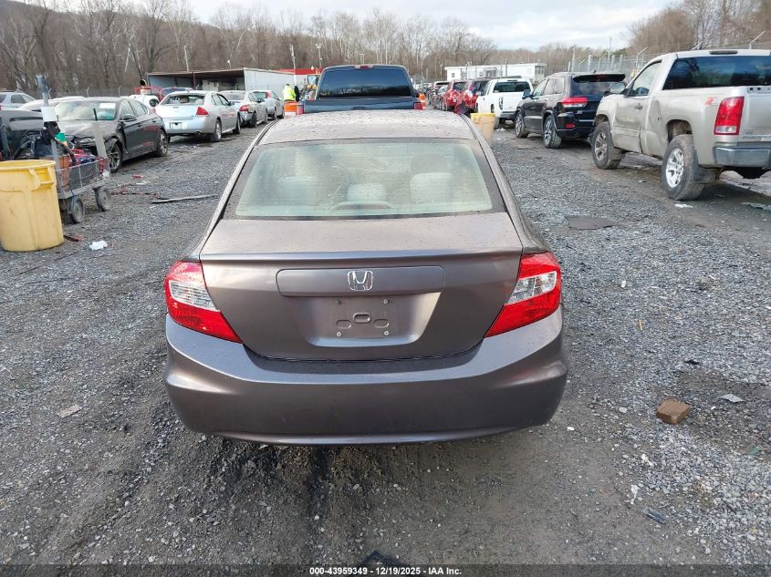 2012 Honda Civic Lx VIN: 2HGFB2F54CH528936 Lot: 43959349