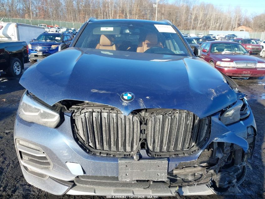 2022 BMW X5 xDrive40I VIN: 5UXCR6C09N9N26744 Lot: 43959363