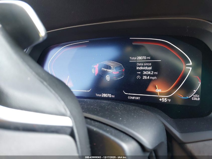 2022 BMW X5 xDrive40I VIN: 5UXCR6C09N9N26744 Lot: 43959363