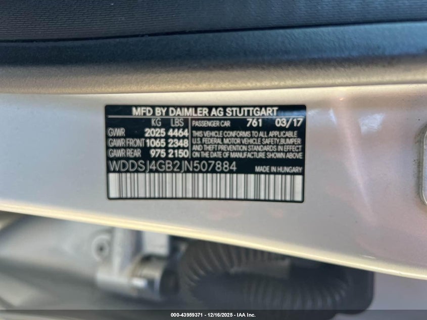 WDDSJ4GB2JN507884 2018 MERCEDES-BENZ CLA-KLASSE photo no. 9