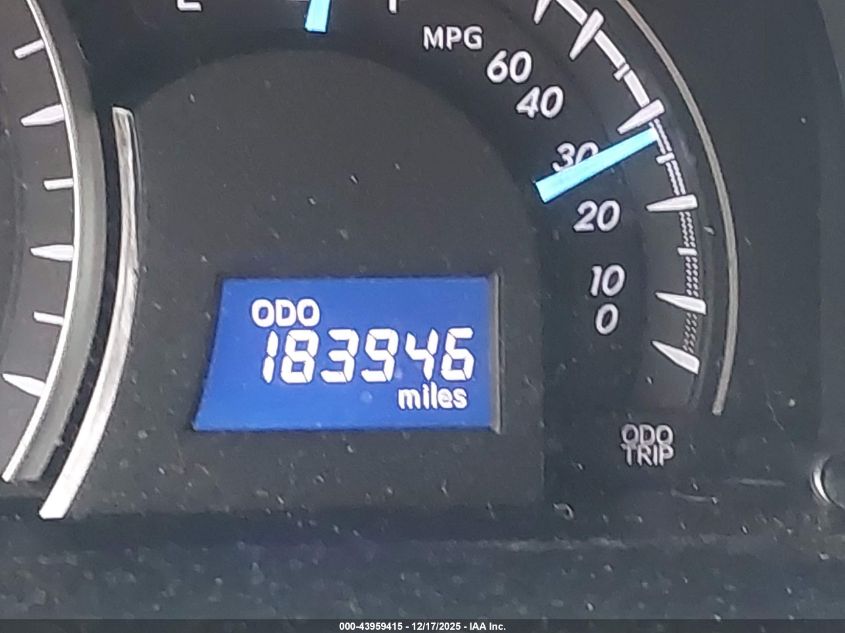 2012 Toyota Camry Le VIN: 4T1BF1FK8CU052054 Lot: 43959415