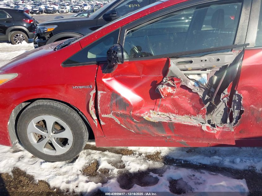 2012 Toyota Prius Two VIN: JTDKN3DU5C1481242 Lot: 43959417