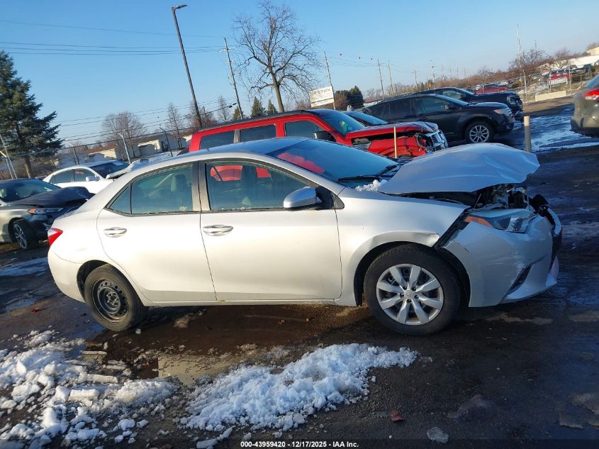 2016 Toyota Corolla Le VIN: 5YFBURHE7GP521329 Lot: 43959420
