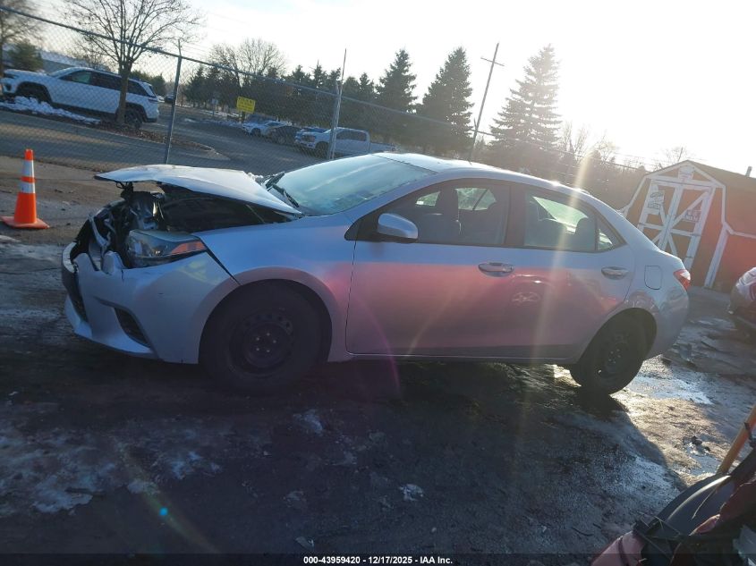 2016 Toyota Corolla Le VIN: 5YFBURHE7GP521329 Lot: 43959420