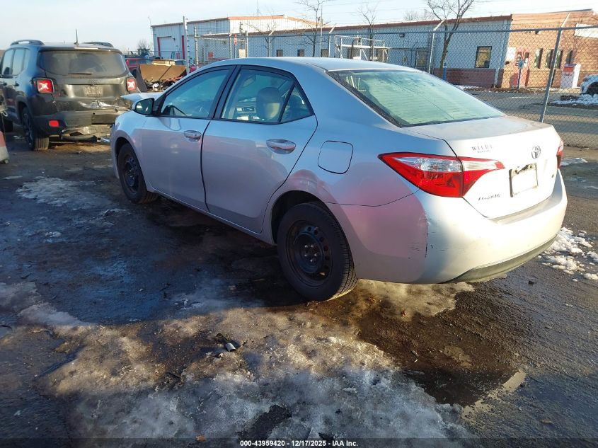 2016 Toyota Corolla Le VIN: 5YFBURHE7GP521329 Lot: 43959420