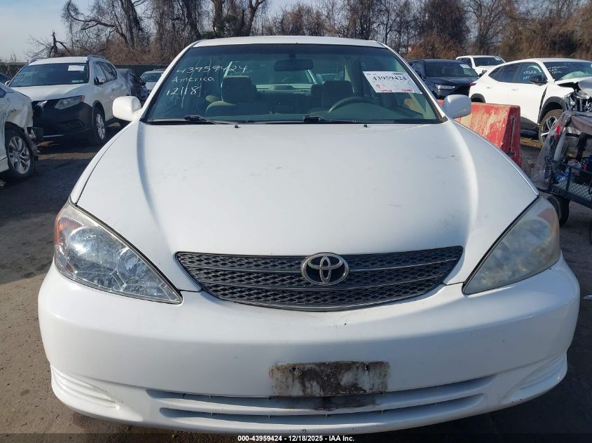 2002 Toyota Camry Le VIN: 4T1BE32K22U063358 Lot: 43959424