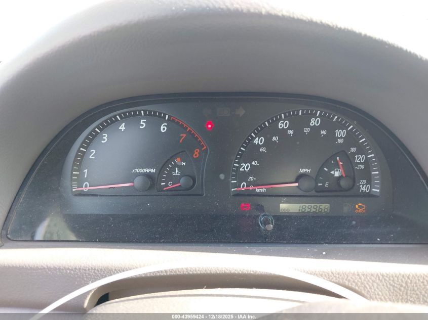 2002 Toyota Camry Le VIN: 4T1BE32K22U063358 Lot: 43959424