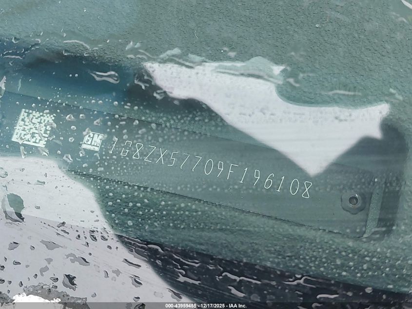 2009 Saturn Aura Xr VIN: 1G8ZX57709F196108 Lot: 43959455